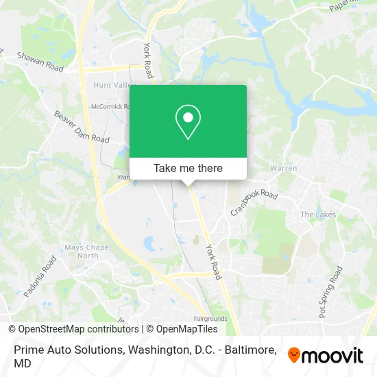 Prime Auto Solutions map