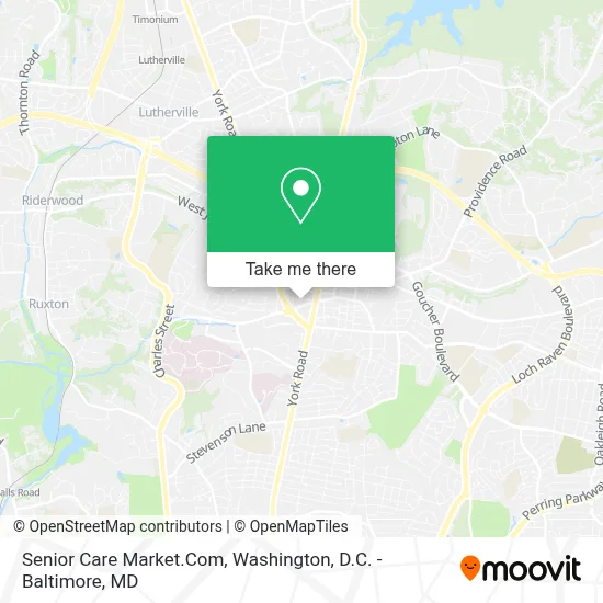 Senior Care Market.Com map