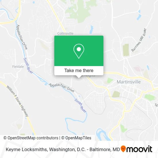 Keyme Locksmiths map