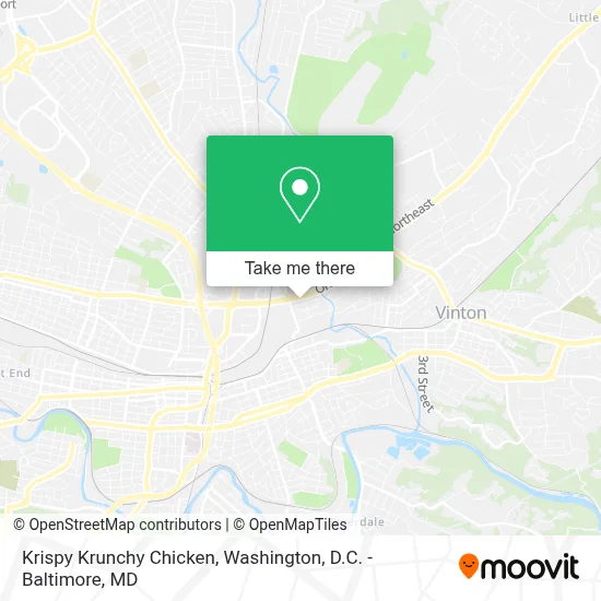 Krispy Krunchy Chicken map