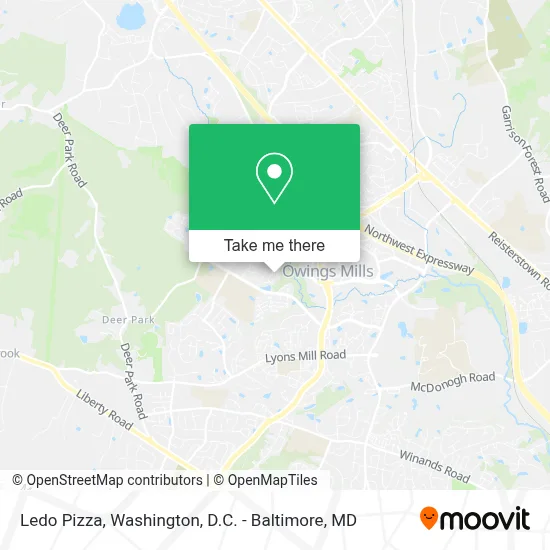 Ledo Pizza map