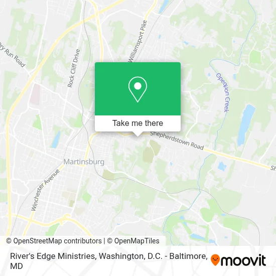River's Edge Ministries map