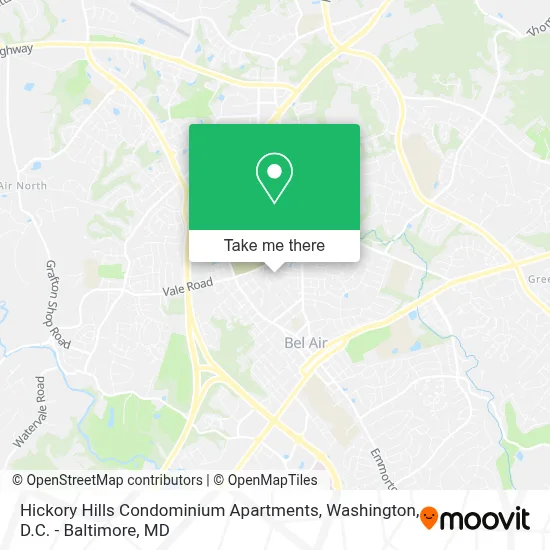 Hickory Hills Condominium Apartments map