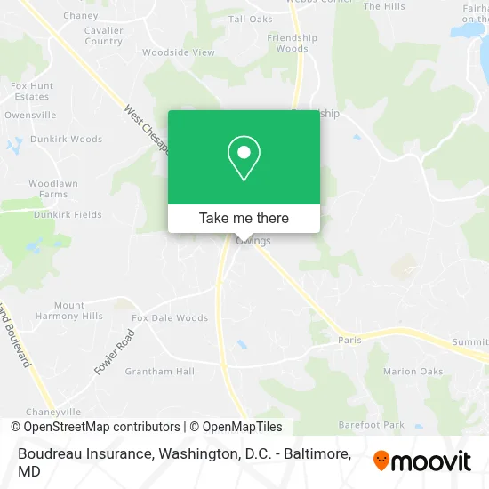 Boudreau Insurance map