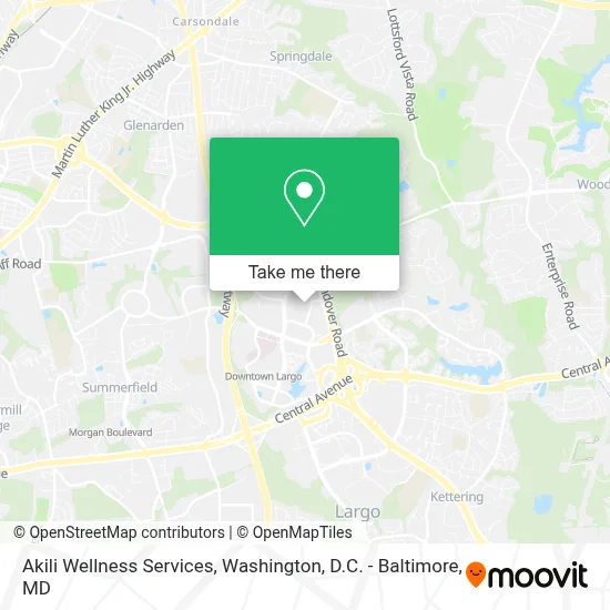 Akili Wellness Services map