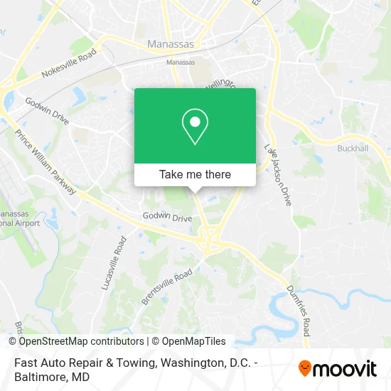 Fast Auto Repair & Towing map