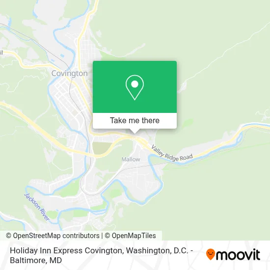 Holiday Inn Express Covington map