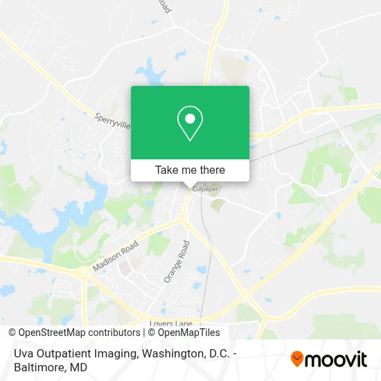 Uva Outpatient Imaging map