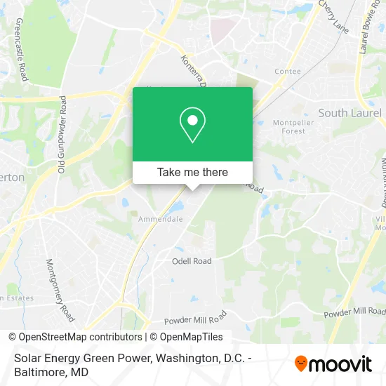 Solar Energy Green Power map
