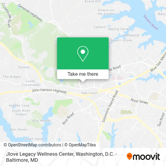 Jlove Legacy Wellness Center map