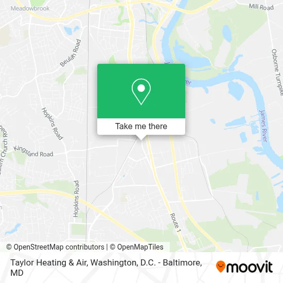 Taylor Heating & Air map