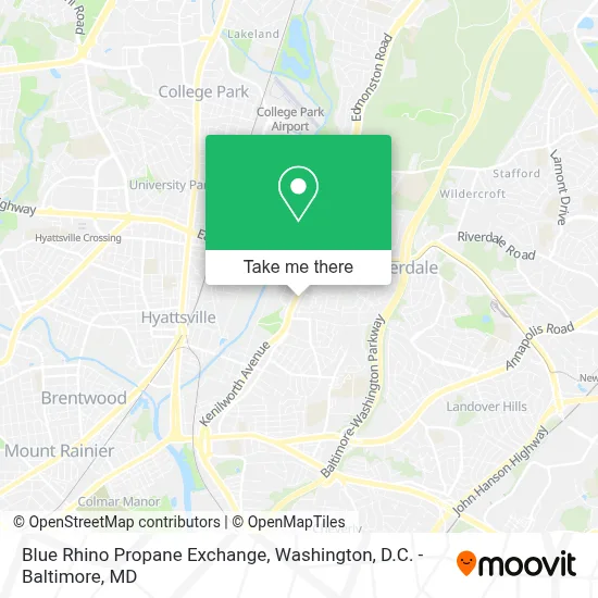 Blue Rhino Propane Exchange map
