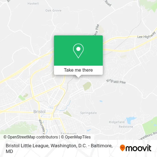 Bristol Little League map