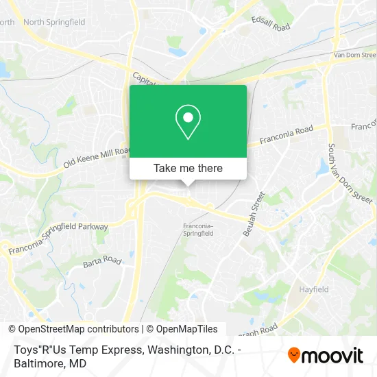 Toys"R"Us Temp Express map