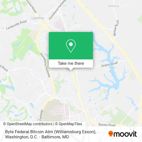 Byte Federal Bitcoin Atm (Williamsburg Exxon) map