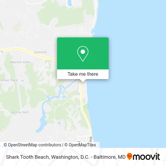 Shark Tooth Beach map