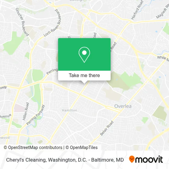 Cheryl's Cleaning map