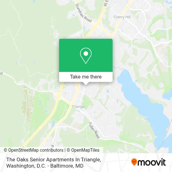 The Oaks Senior Apartments In Triangle map