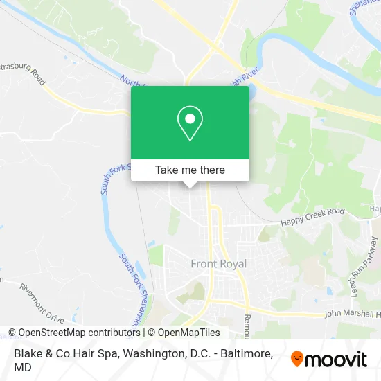 Blake & Co Hair Spa map