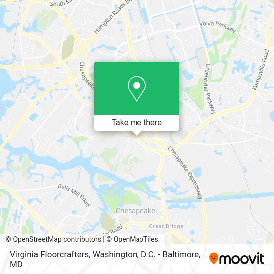 Virginia Floorcrafters map
