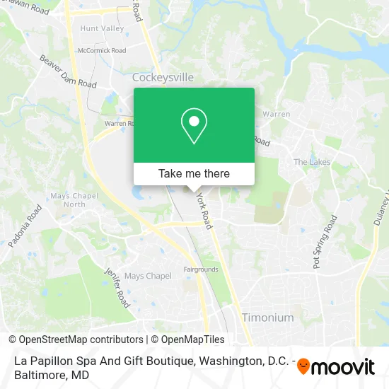 La Papillon Spa And Gift Boutique map
