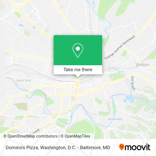 Domino's Pizza map