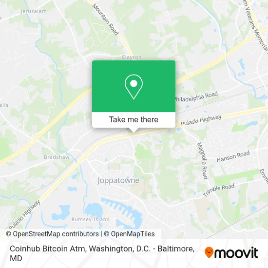 Coinhub Bitcoin Atm map