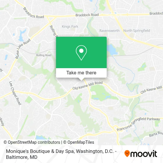 Monique's Boutique & Day Spa map