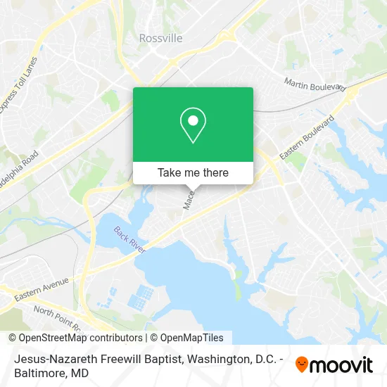 Jesus-Nazareth Freewill Baptist map