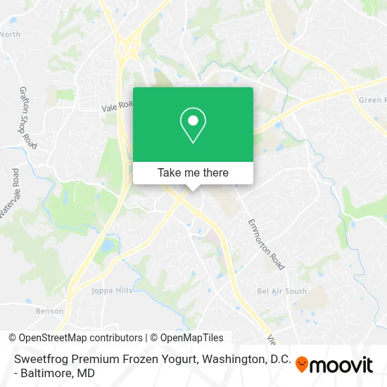Sweetfrog Premium Frozen Yogurt map