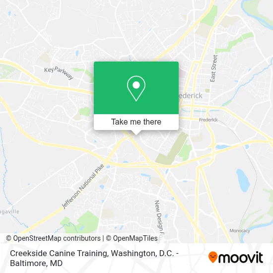Creekside Canine Training map