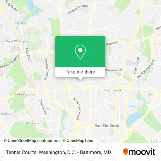 Tennis Courts map