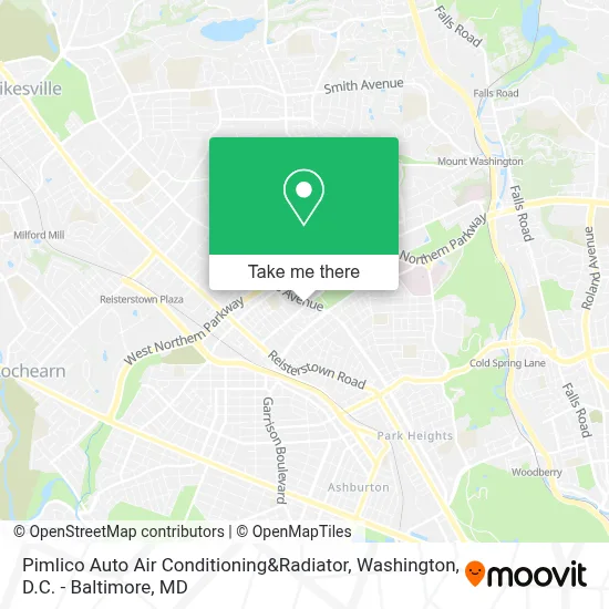 Pimlico Auto Air Conditioning&Radiator map