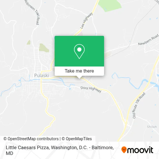 Little Caesars Pizza map