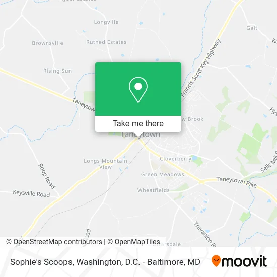 Sophie's Scoops map