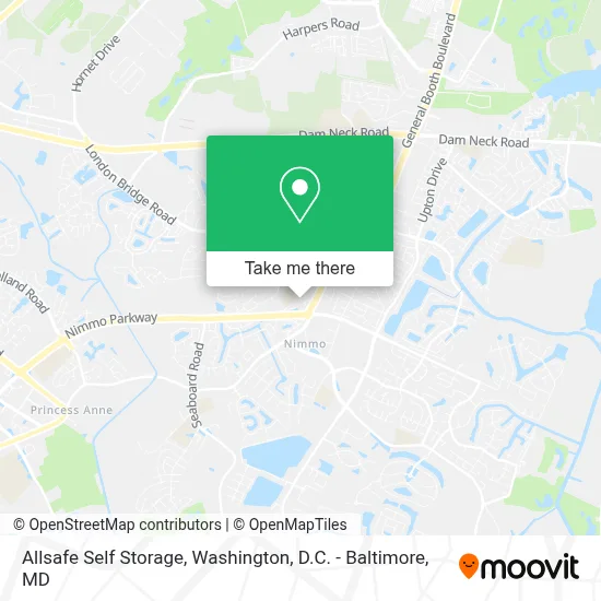 Allsafe Self Storage map