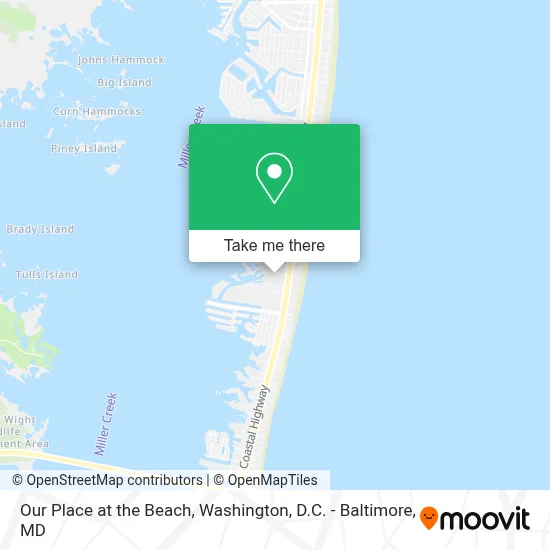 Our Place at the Beach map