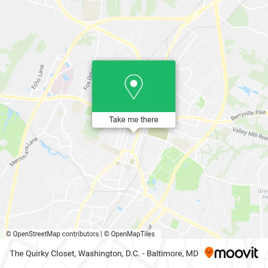 The Quirky Closet map