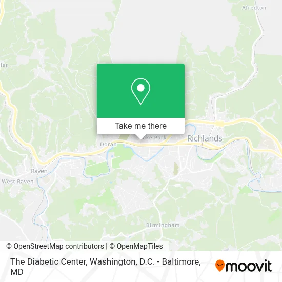 The Diabetic Center map