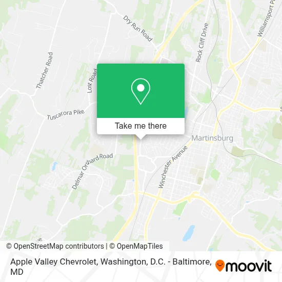 Apple Valley Chevrolet map