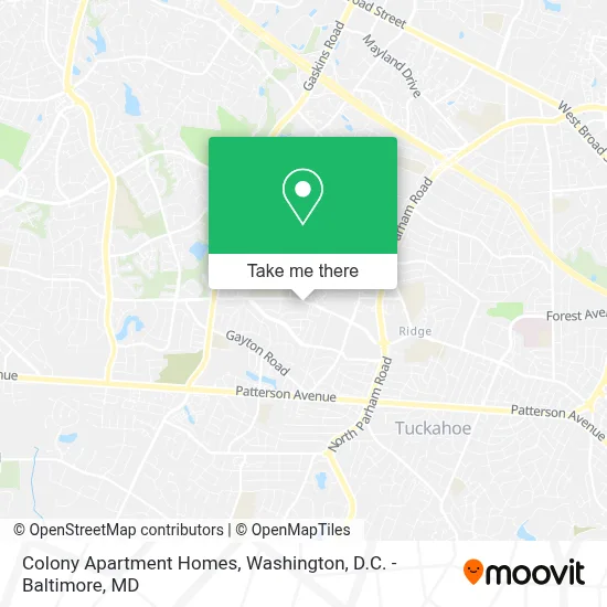 Colony Apartment Homes map