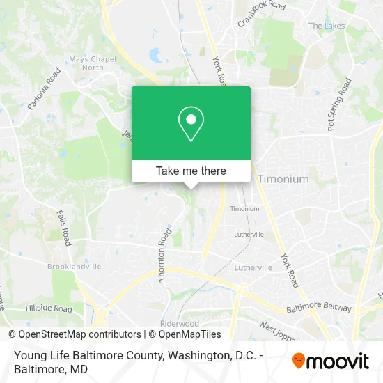 Young Life Baltimore County map