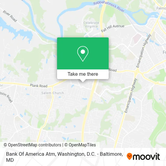 Bank Of America Atm map