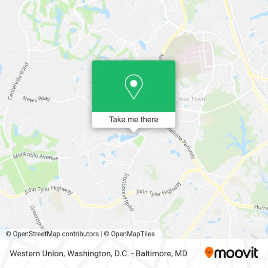 Western Union map