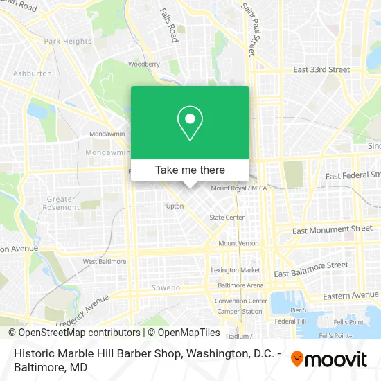 Historic Marble Hill Barber Shop map