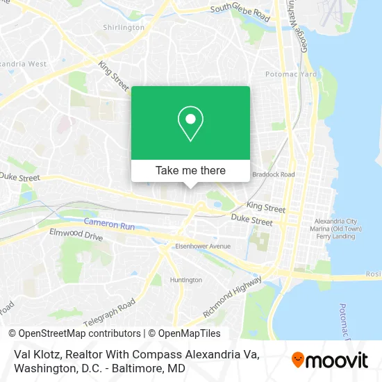 Val Klotz, Realtor With Compass Alexandria Va map