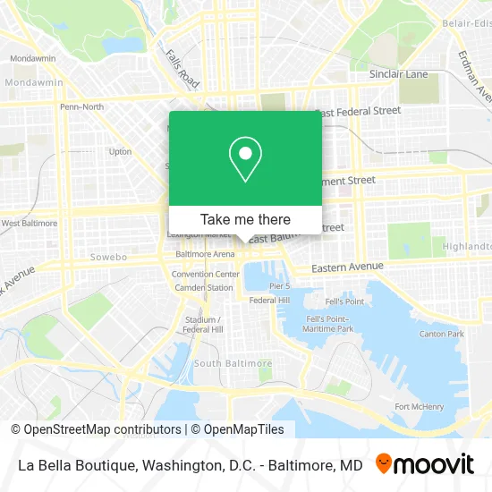 La Bella Boutique map
