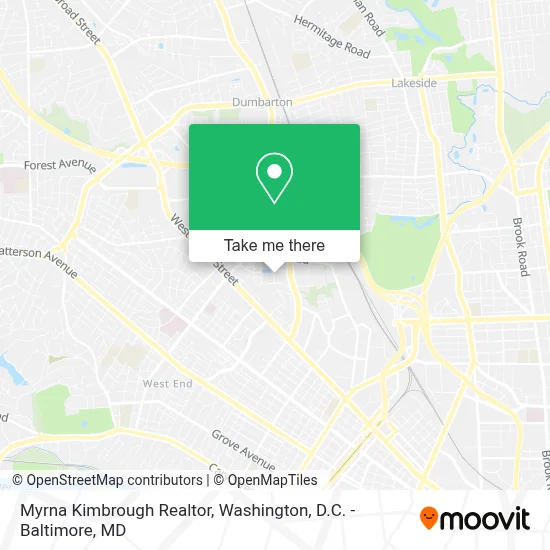 Myrna Kimbrough Realtor map