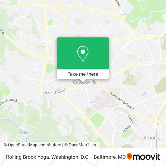 Rolling Brook Yoga map