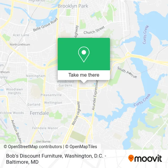 Bob's Discount Furniture map